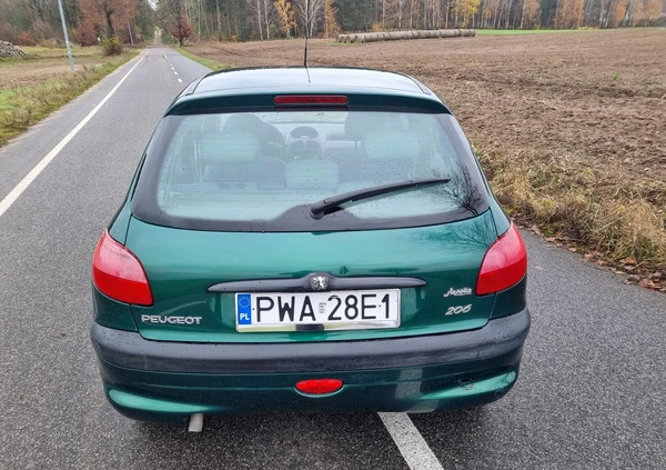 Peugeot 206 cena 5999 przebieg: 195369, rok produkcji 2002 z Prochowice małe 137